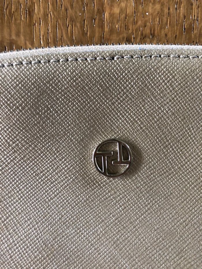 Sac à main Texier couleur beige irisé - photo numéro 4