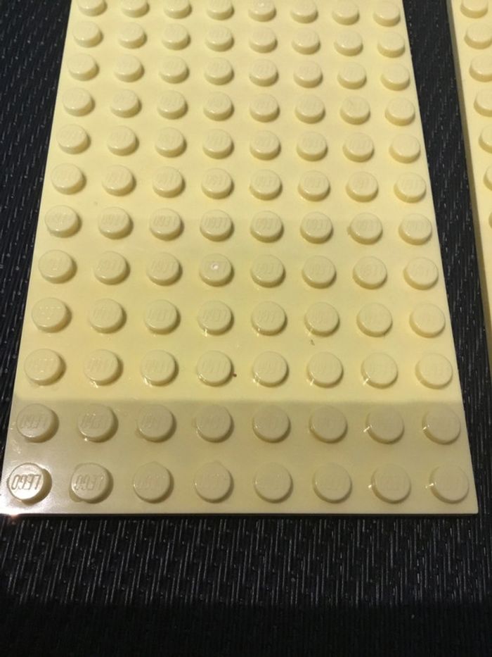 Lego lot 2 plaques bases Jaunes 8x16 lego officiel pièces détachées - photo numéro 3