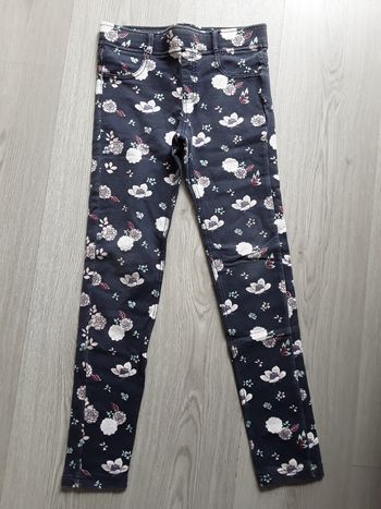 Pantalon fille fleurs