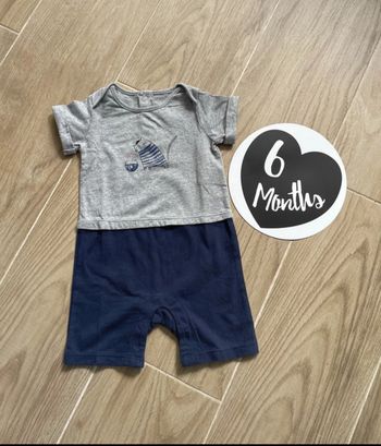 Combi short /combinaison été 6 mois garçon
