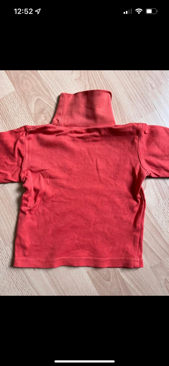 Beau sous-pull orange ORCHESTRA T. 2 ans/92 cm garçon TBE - photo numéro 4
