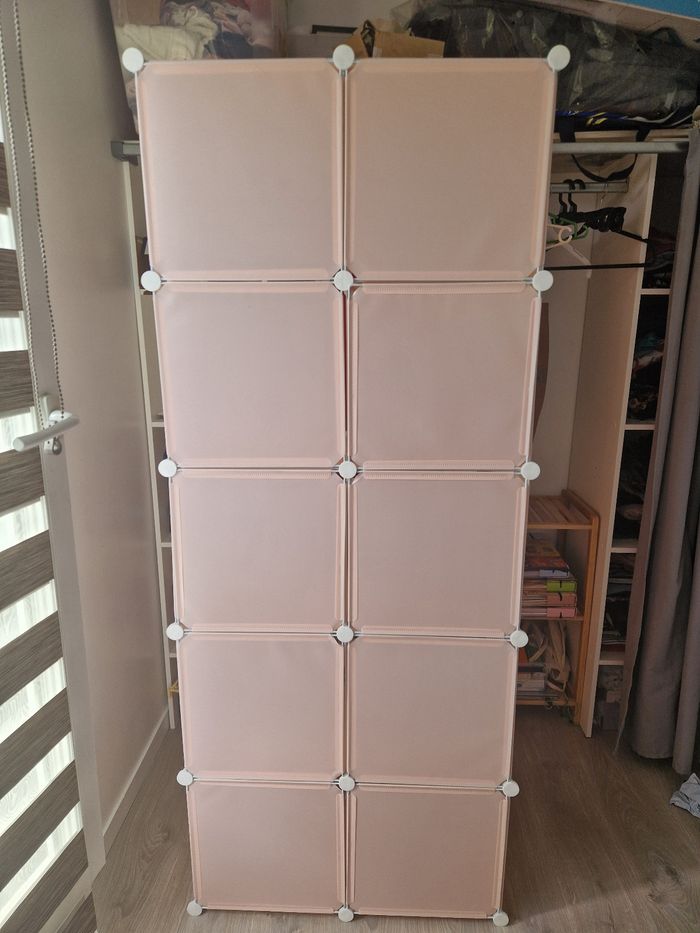 Armoire modulable enfant rose - photo numéro 3