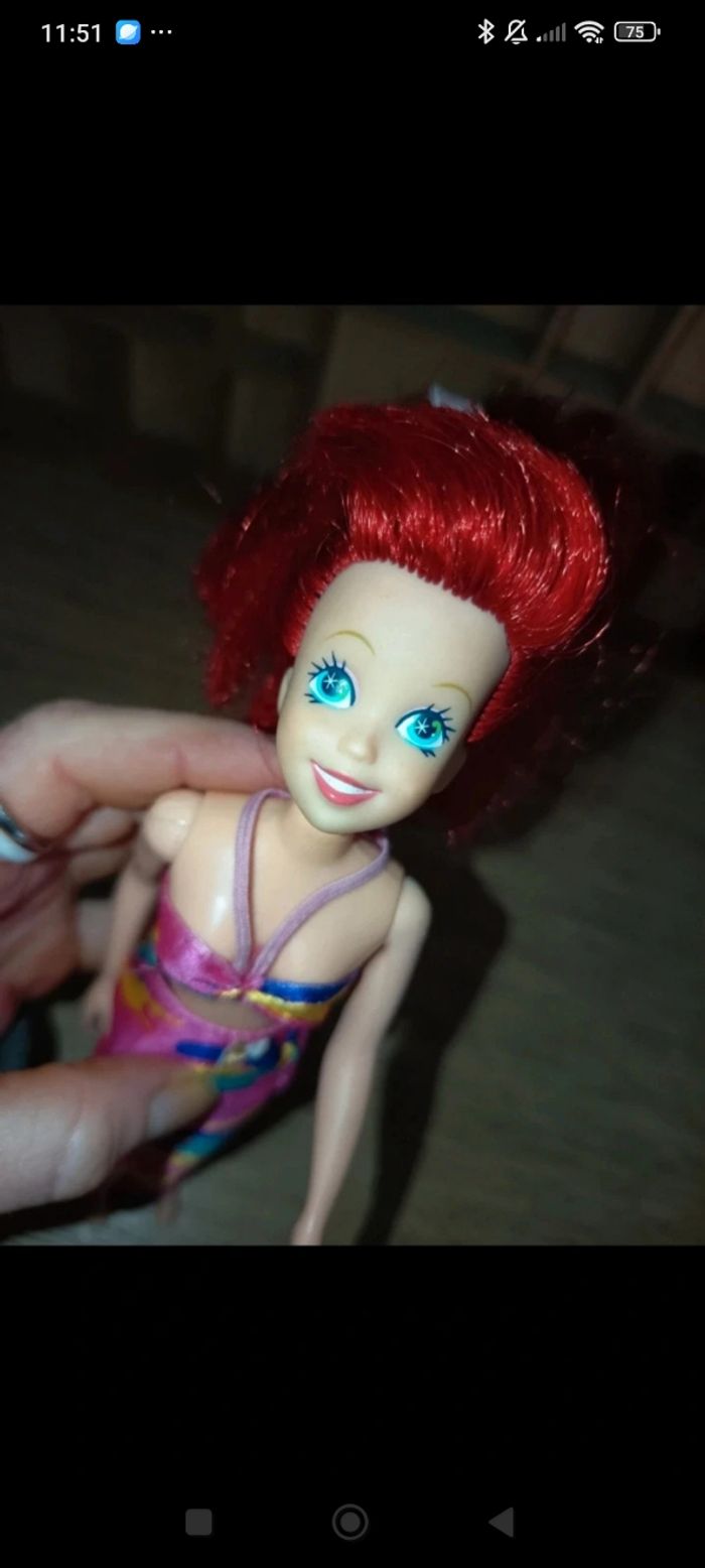Poupée ariel tyco poupée la petite sirène années 90 - photo numéro 2