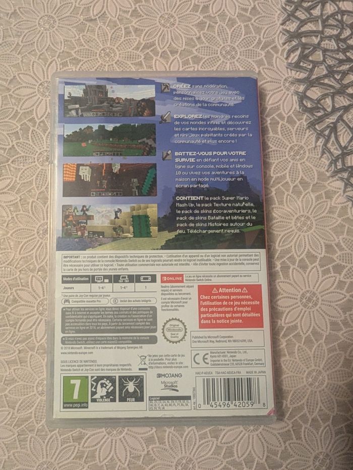 Jeu Minecraft sur switch - photo numéro 2