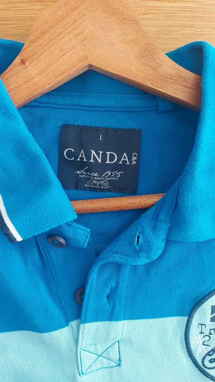 Polo homme taille L dégradé de bleu - photo numéro 2