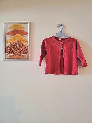 Gilet rouge bordeaux Taille 9 mois