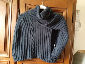 poncho court col boule