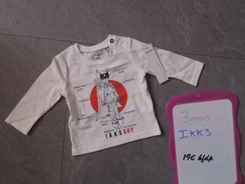 tee shirt IKKS taille 3 mois