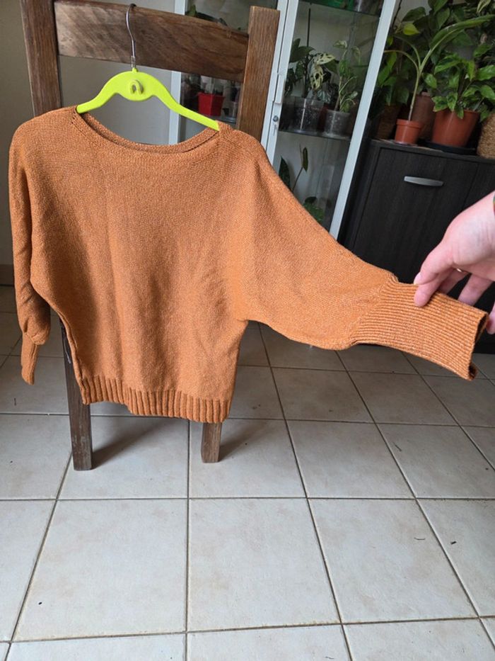 Pull camel/orange - photo numéro 2