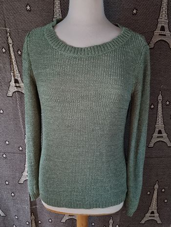 Pull vert style tricot taille L