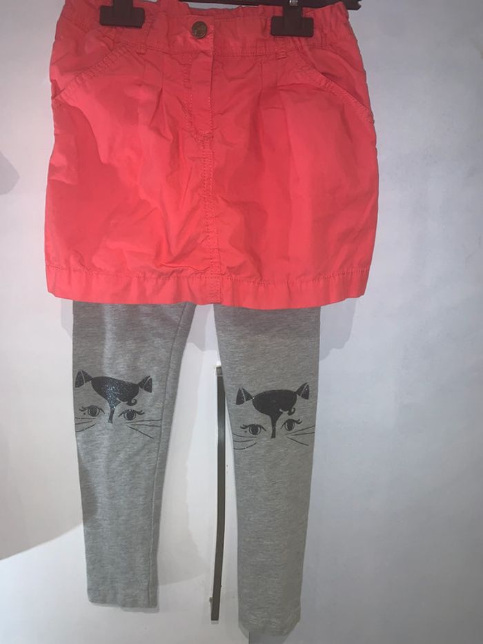 Lot vêtement fille 8 ans robe jupe legging - photo numéro 4