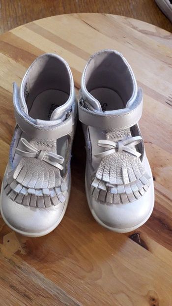 Chaussures Salomé cuir argenté