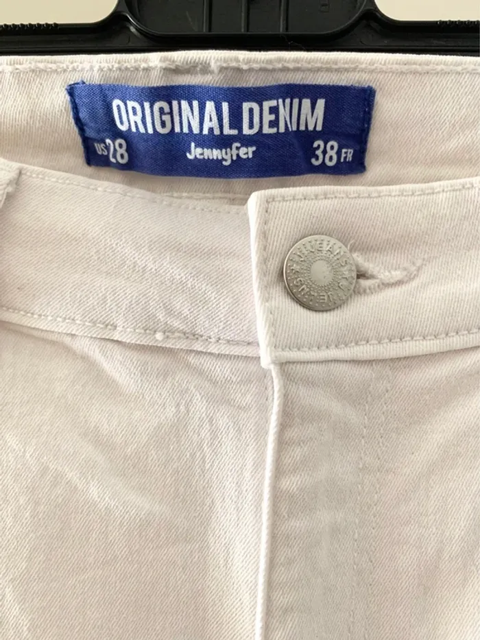 🤍 Jean blanc Jennyfer Original Denim – Taille 38 🤍 - photo numéro 3