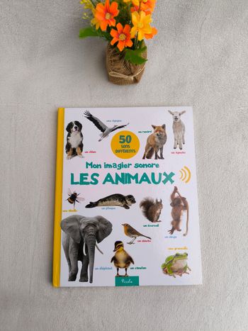 Livre Mon imagier sonore les animaux