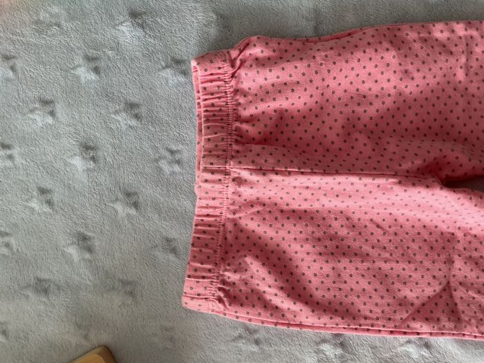 legging rose à pois gris 6 mois taille élastique u tout petits - photo numéro 5