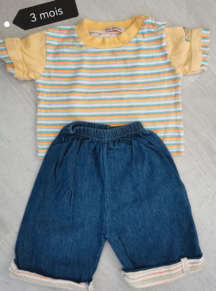 Ensemble 3 mois garçon
T-shirt et short