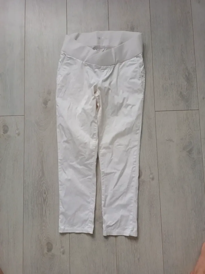 Pantalon blanc grossesse 36 - photo numéro 2