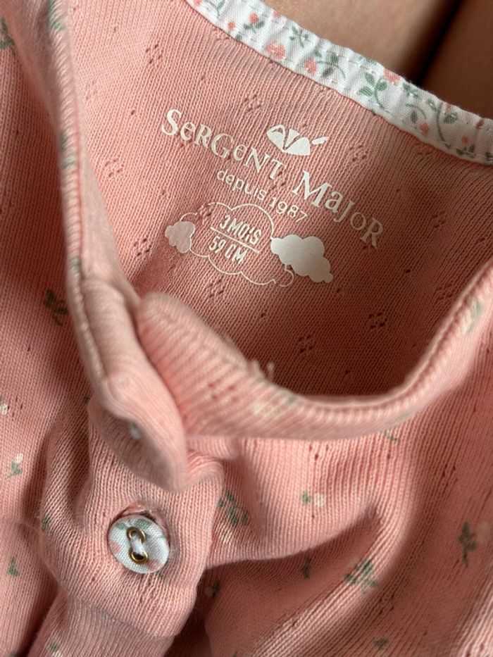 Pyjama été rose Sergent Major 3 mois - photo numéro 5