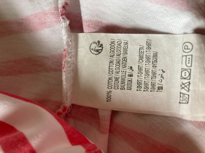 Tee-shirt marinière manche volantée fille 18 mois - photo numéro 5