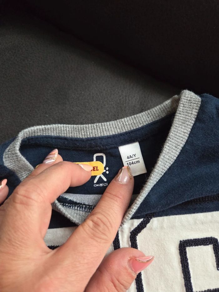Lot 2 T-shirt manches longues okaidi - photo numéro 5