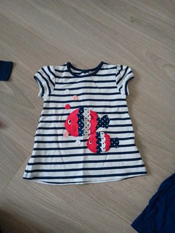 Robe manches courtes 12 mois