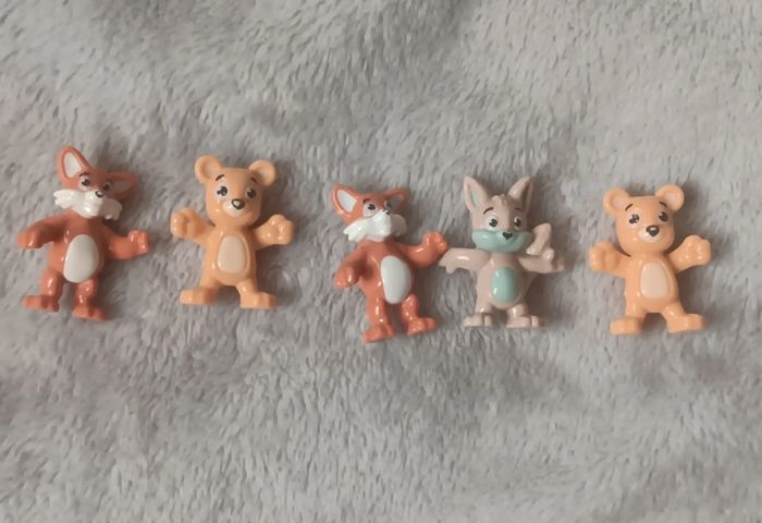 Lot 5 Figurines Animaux Sauvages Mignons