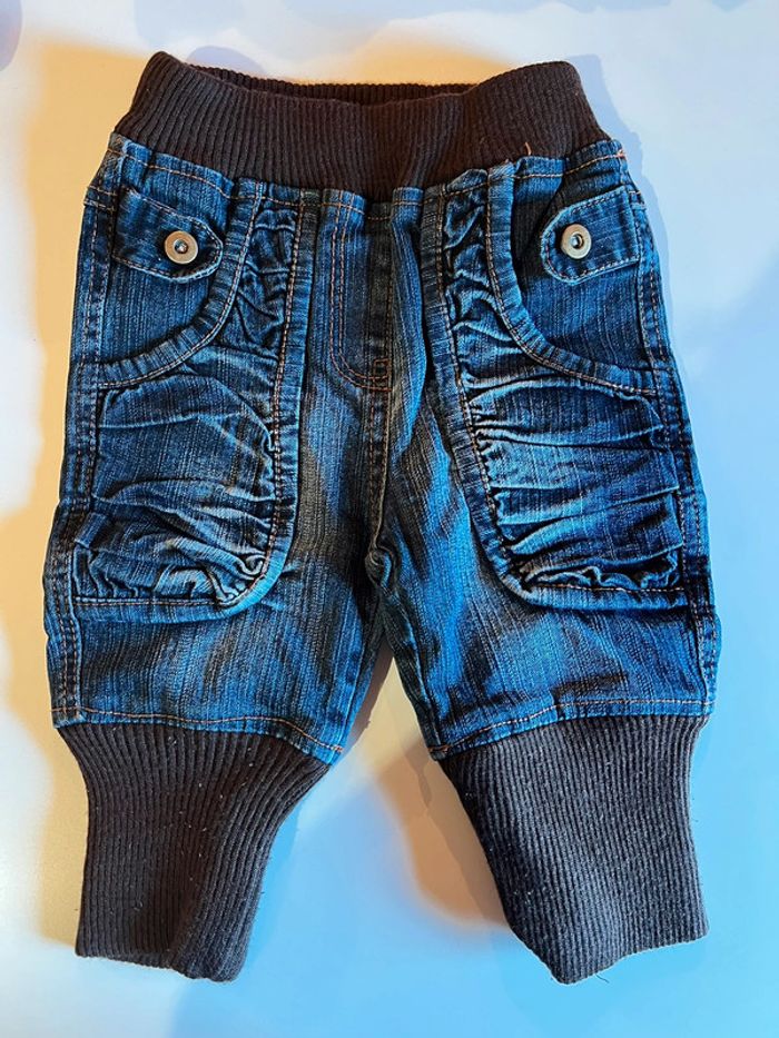 Pantalon en jeans avec élastique
