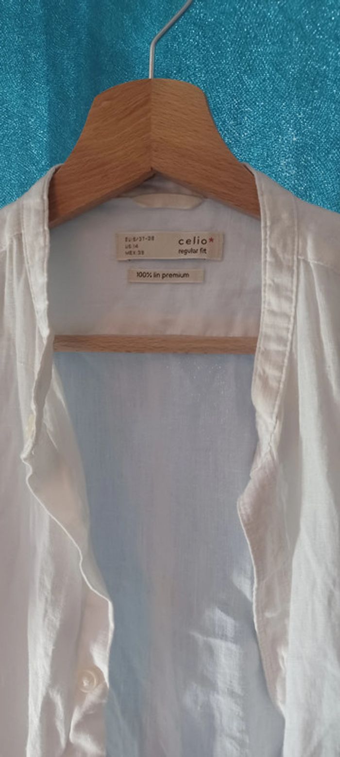 Chemise blanche officielle Celio jamais portée taille S - photo numéro 3