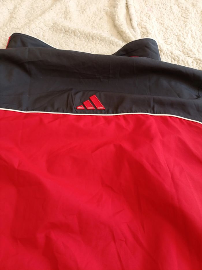 Veste coupe-vent Adidas vintage rouge et noire - années 2000 vintage - photo numéro 3