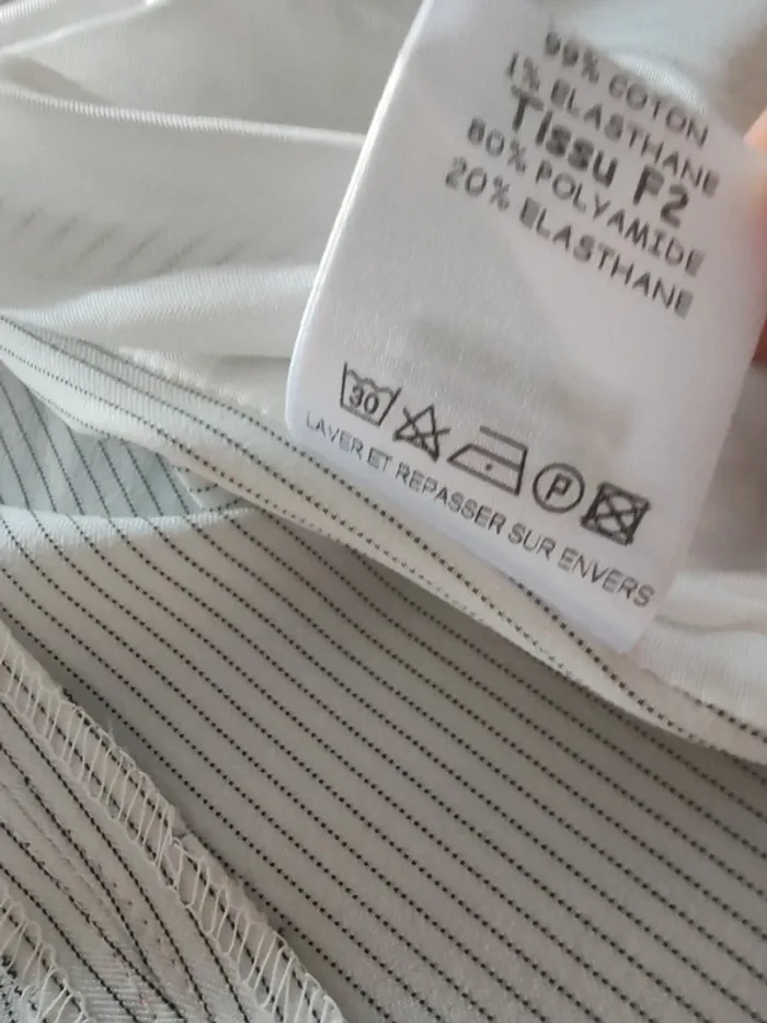Blazer J.C. Trigon “Donna Diane” Off-White Rayé – Neuf avec Étiquette – Taille 38 - photo numéro 7