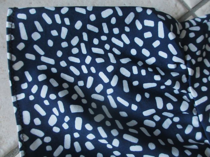 Robe été manches courtes bleue et blanche femme - Taille S - photo numéro 6