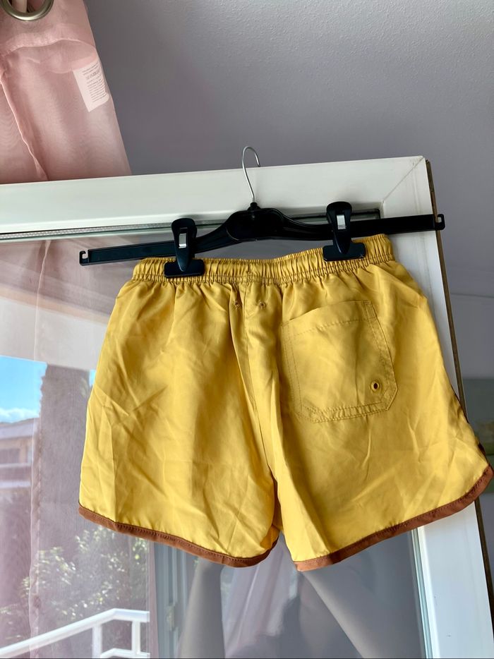 Short de bain moutarde enfant T. 8-9 ans - photo numéro 4