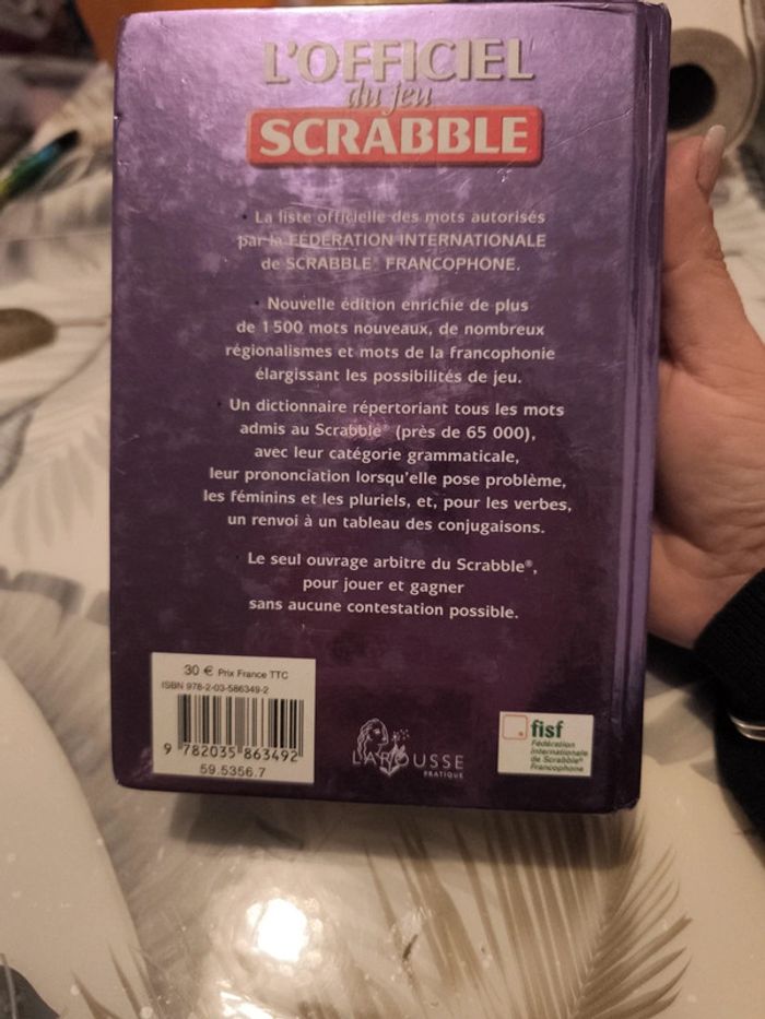 Livre l'officiel du jeu Scrabble - photo numéro 7