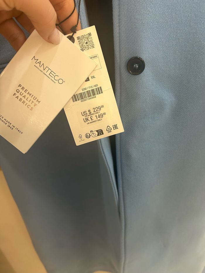 Magnifique manteau long bleu - photo numéro 10