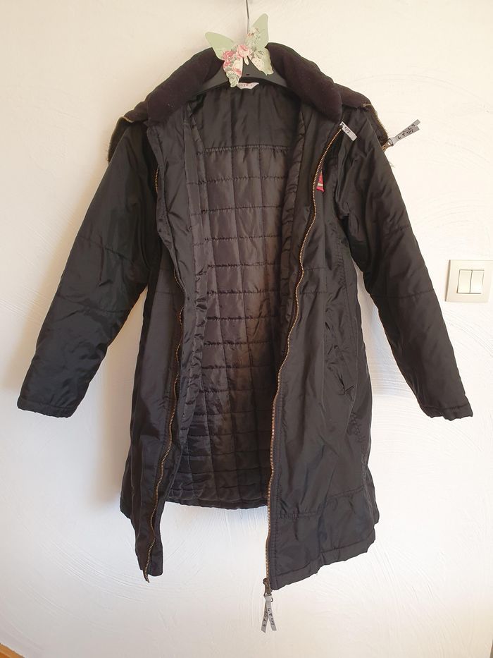 Doudoune longue noir myc 12 ans - photo numéro 2