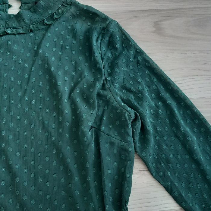Chemisier femme vert à manches longues Tex taille 38 - photo numéro 3