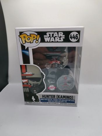 Figurine pop funko edition star wars hunter (kamino) 446 special edition neuf