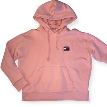 Sweat capuche rose tommy XS