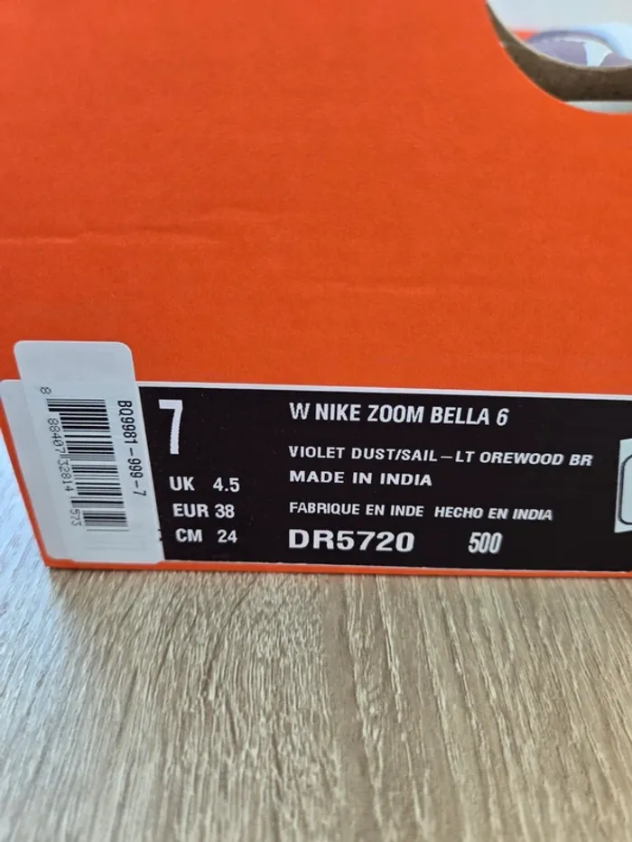 Nike zoom bella taille 38 neuves mauves violet - photo numéro 9