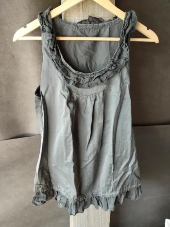 Top débardeur gris Taille S/M