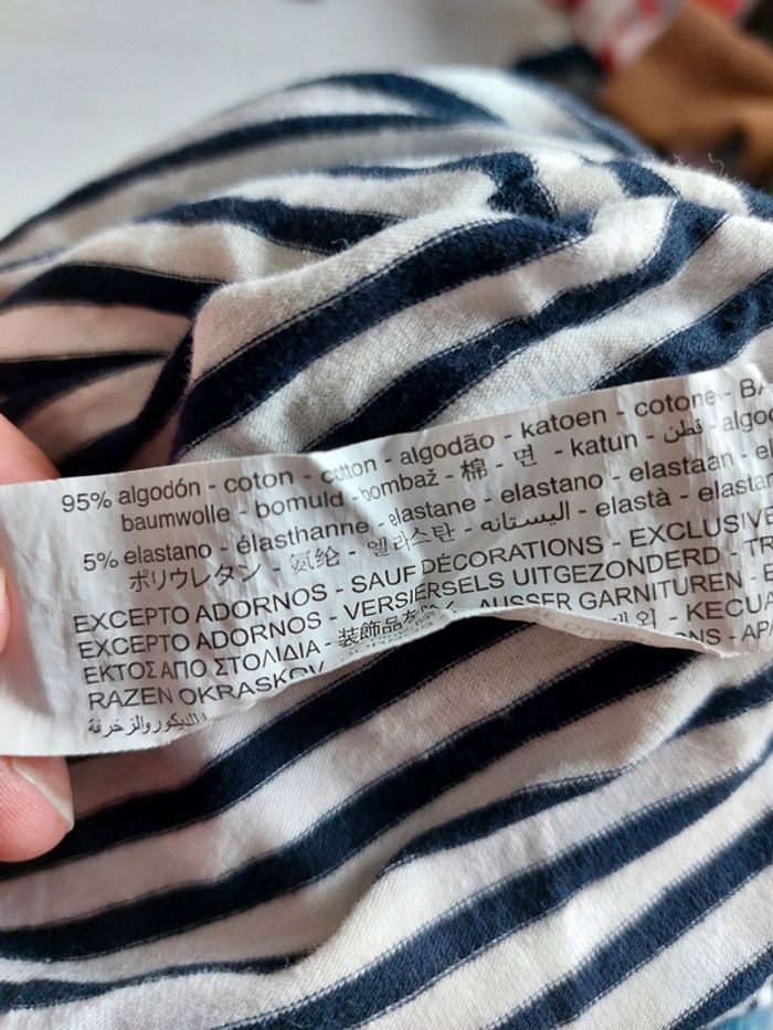 Lot de 2 t-shirts manches longues Zara / H&M - photo numéro 9