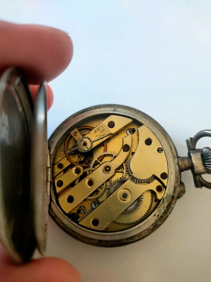 Montre gousset en argent poinçon crabe - photo numéro 9