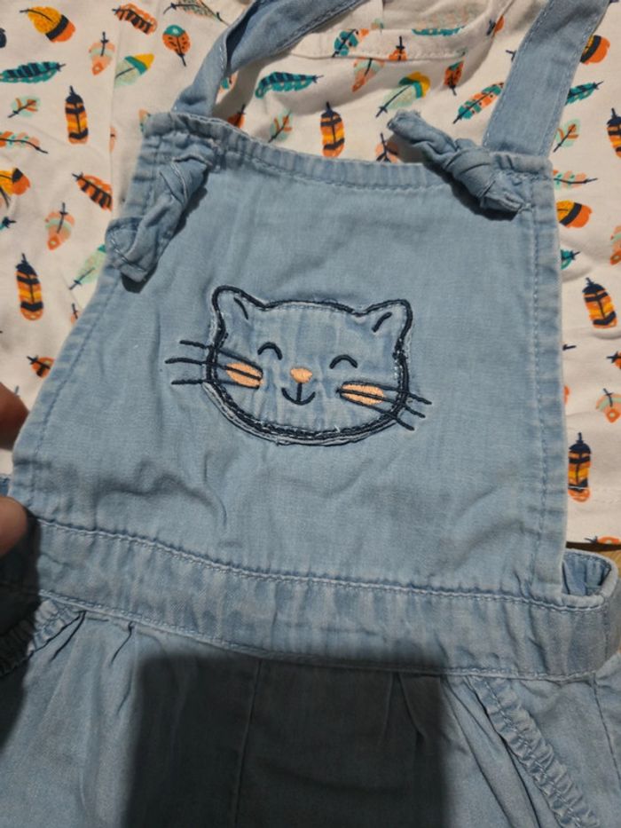 Ensemble salopette et tee shirt 3 mois - photo numéro 2