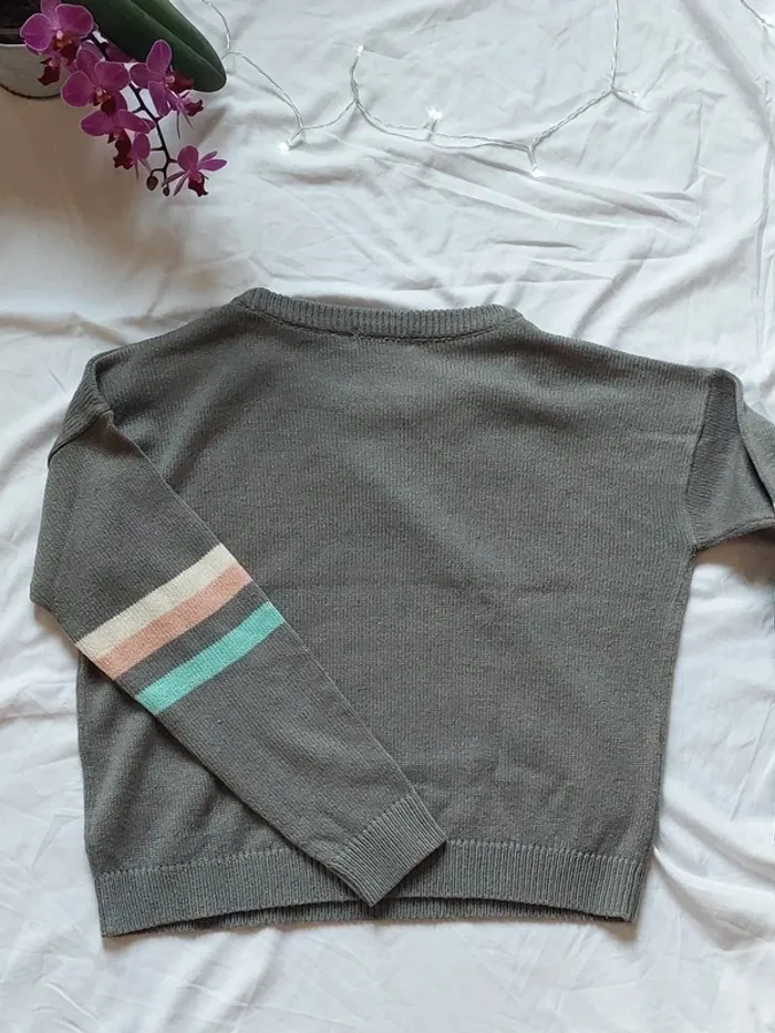 Pull gris hiver - photo numéro 2