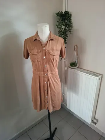 Robe effet velour