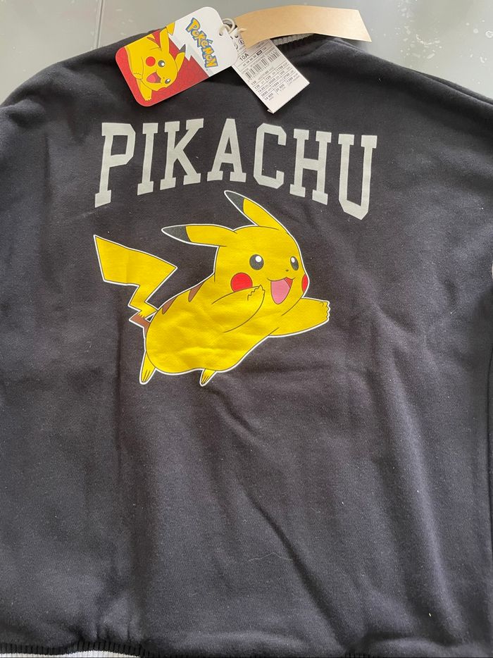 Beau blouson garçon Kiabi T 10 ans Pokémon noir et gris - photo numéro 5