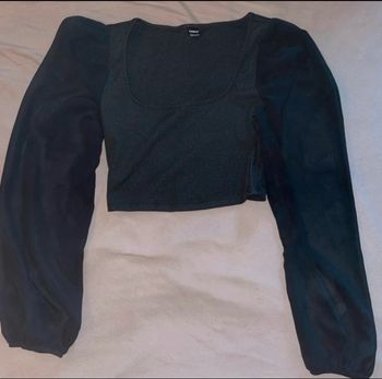 Haut manche transparente 