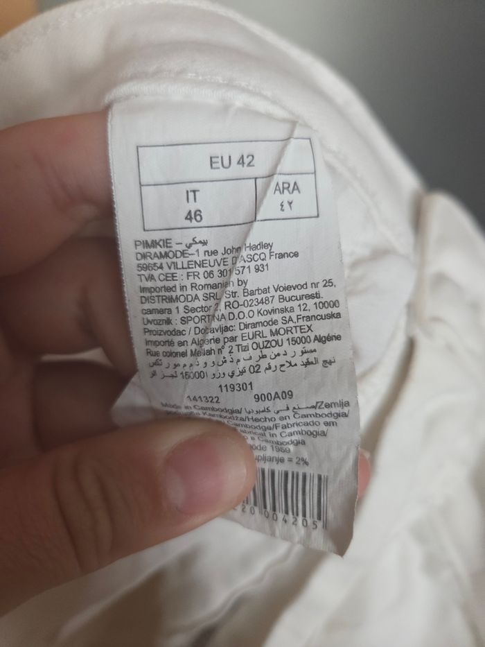 Short blanc - taille 42 - Pimkie - photo numéro 4