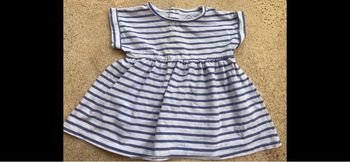 Robe rayée bleu et blanche tex baby Neuve