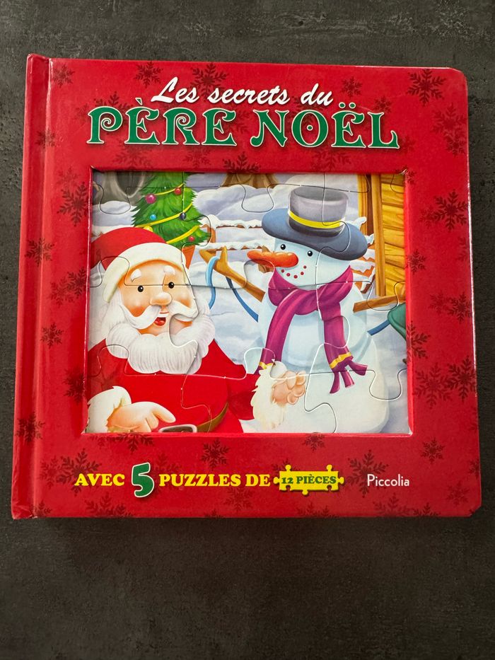 Les secrets du Père Noël livre puzzle
